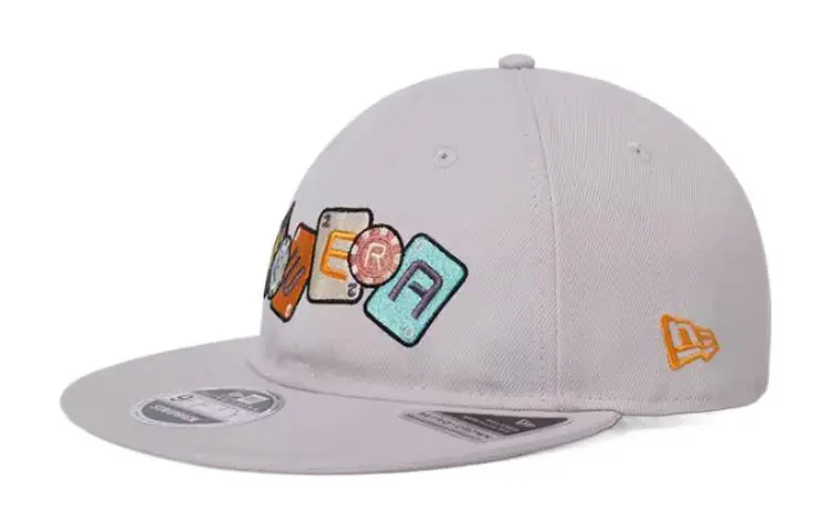 New Era Polyester Baseball Caps Unisex Ivory White