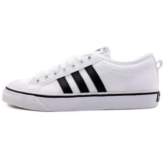 Adidas Originals NIZZA Series Skateboard Shoes Unisex Low-top White/Black
