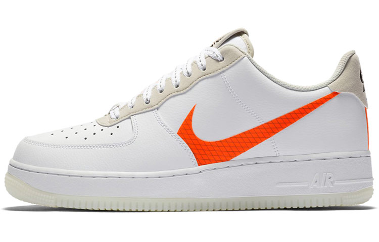 Unisex Nike Air Force 1 Low Skate shoes White/Total Orange