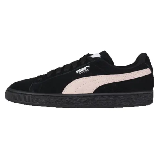 Puma Suede Skateboarding Shoes Women's Low-top Black