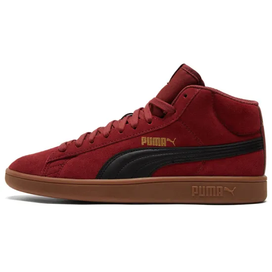 PUMA Smash V2 Skateboarding Shoes Unisex Mid-top Red