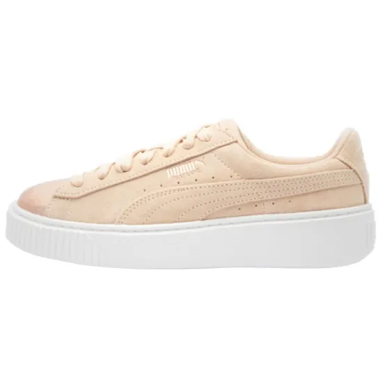 PUMA Suede Skateboarding Shoes Women's Low-top Black