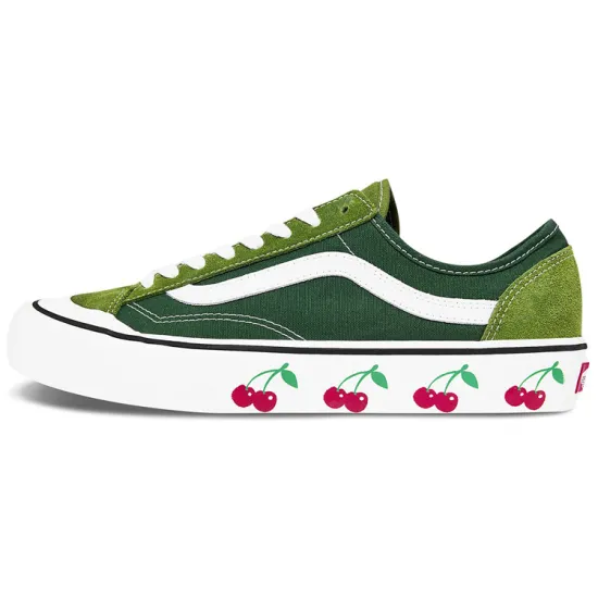 Vans Style 36 Skateboarding Shoes Unisex Low-top Green