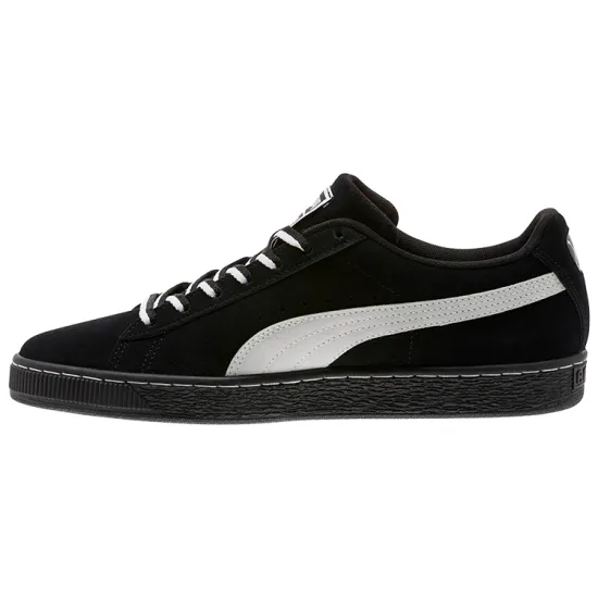 Puma Suede Skateboarding Shoes Unisex Low-top Black/white