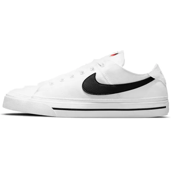 Nike Court Legacy Canvas White Black Swoosh