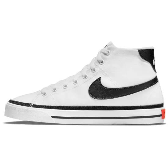 Nike Court Legacy Skateboarding Shoes Women's Mid-top White/Black