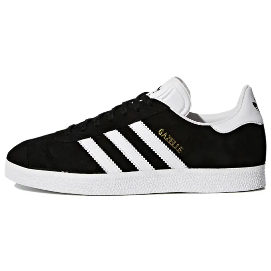 Adidas Gazelle Black White-Gold Metallic Women's