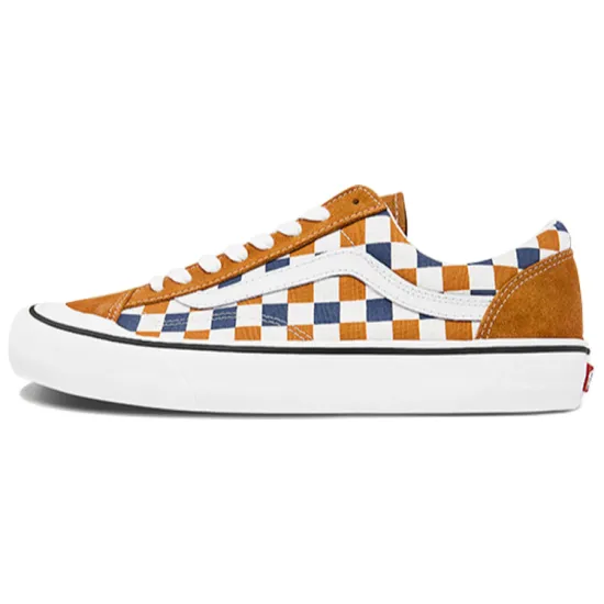 Vans Style 36 Skateboarding Shoes Unisex Low-top Blue/Yellow/White