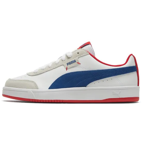 Puma Court Legend Skateboarding Shoes Unisex Low-top White/Blue/Red
