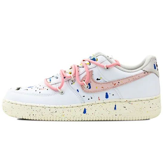 Nike Air Force 1 Anti-Slip And Wear-Resistant Lightweight Low-Top Skateboard Shoes Women's Pink White