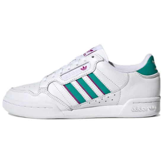 Continental 80 Women's Adidas Originals Stripes 'White Glory Green Fuchsia' Women's