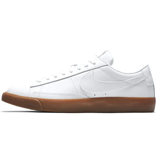 Nike Blazer Skateboarding Shoes Men Low-top White