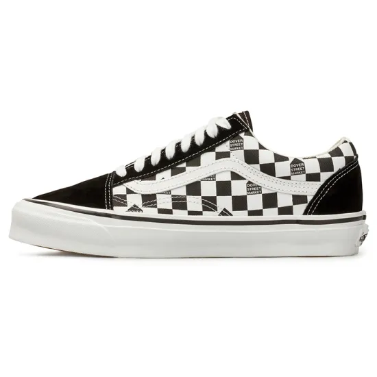 Vans Old Skool Skateboarding Shoes Unisex Low-top Black/White Checkerboard
