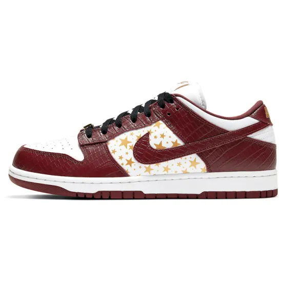 Nike X Supreme SB Dunk Low 'Stars - Barkroot Brown' Sneakers