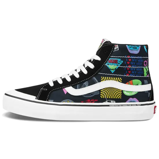 Vans SK8 Skateboarding Shoes Unisex High-top Black