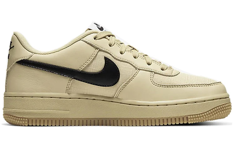 Nike Air Force 1 Lv8 5 (Gs) Skate shoes Female Skate Shoes Gold/White/Black/Gum Med Brown - 2