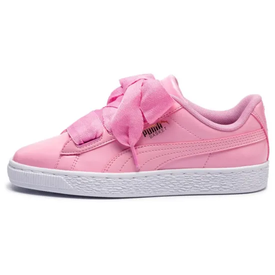 PUMA Basket Series Skateboarding Shoes Women's Low-top Powder
