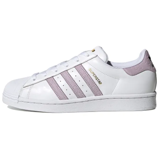 Adidas Originals Superstar Skateboard Shoes Women's Low-top White/purple