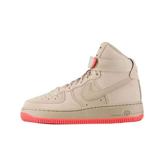 Nike Air Force 1 Skateboarding Shoes Men High-top Gray/Red