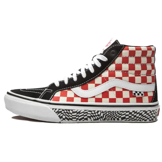 Sk8 Skate Vans Hi Reissue 'Grosso 84 Red Checkerboard'