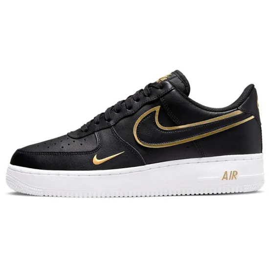 Nike Air Force 1 Low '07 Black Metalic Gold