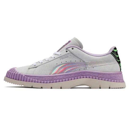 PUMA Utility Skateboarding Shoes Women's Low-top Gray/Purple
