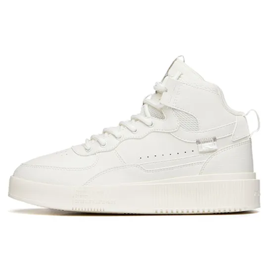 ANTA Life Collection Skateboard Shoes Women's High-Top White