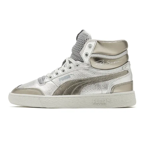 Puma Ralph Sampson Skateboarding Shoes Unisex Mid-top Silver/light Gray