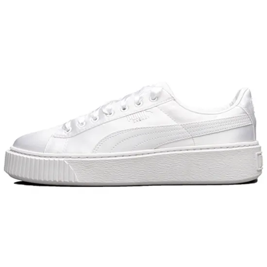 PUMA Basket Skateboarding Shoes Unisex Low-top White