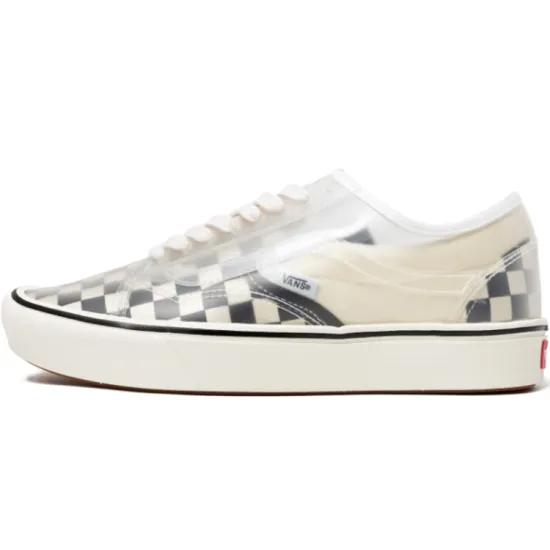 Vans Slip-Skool ComfyCush 'Checkerboard - White'