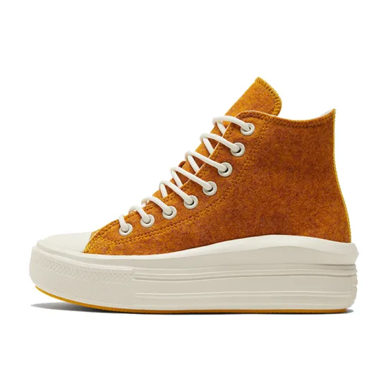 Converse Chuck Taylor All Star Skateboarding Shoes Women's High-top Yellow/White