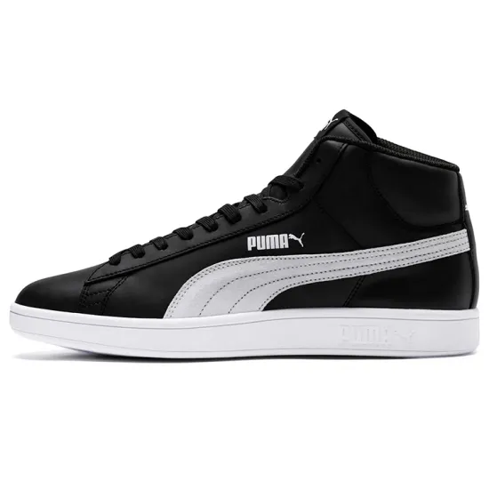 PUMA Smash V2 Skateboarding Shoes Unisex Mid-top Black/White