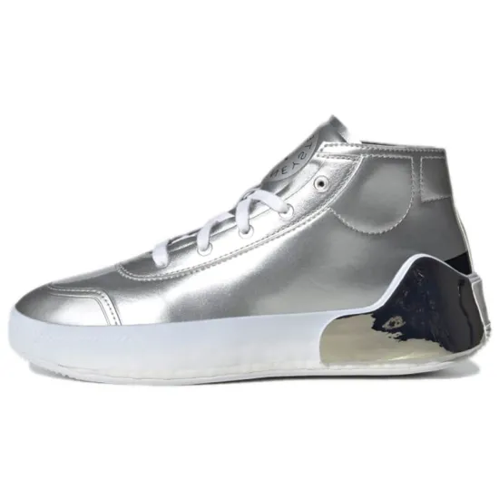 Adidas By Stella McCartney Treino Mid Cut Shoes 'Silver Metallic' Women's