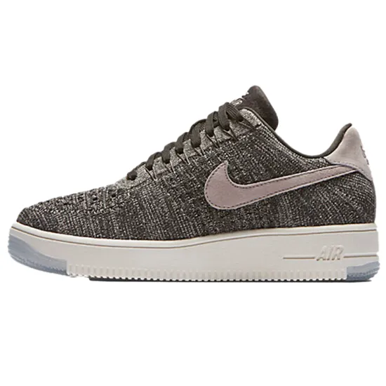 Nike Air Force 1 Flyknit Low Midnight Fog Silt Red Women's