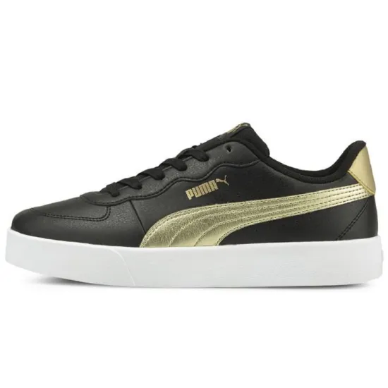 PUMA Skye Skateboarding Shoes Women's Low-top Black/Gold/White