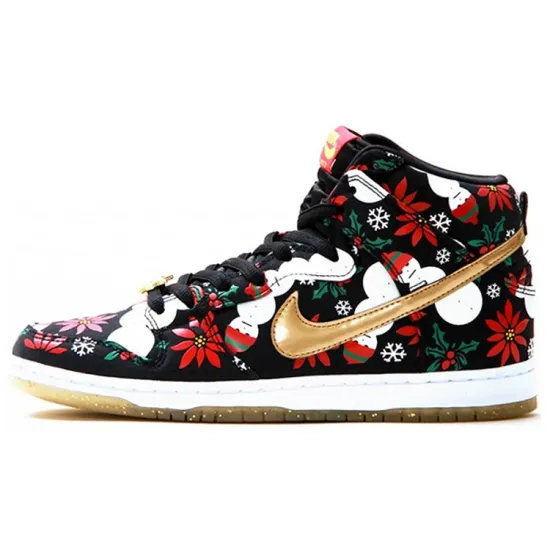 Nike Sb Dunk High Concepts Ugly Christmas Sweater Black