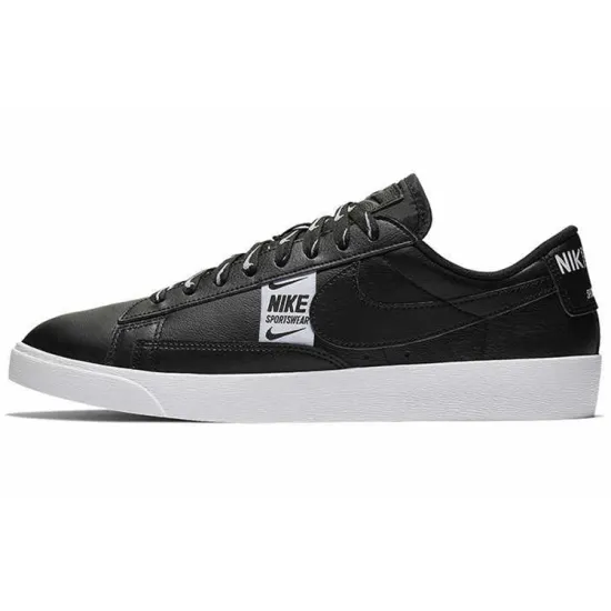 Nike Blazer Skateboarding Shoes Women's Low-top Black