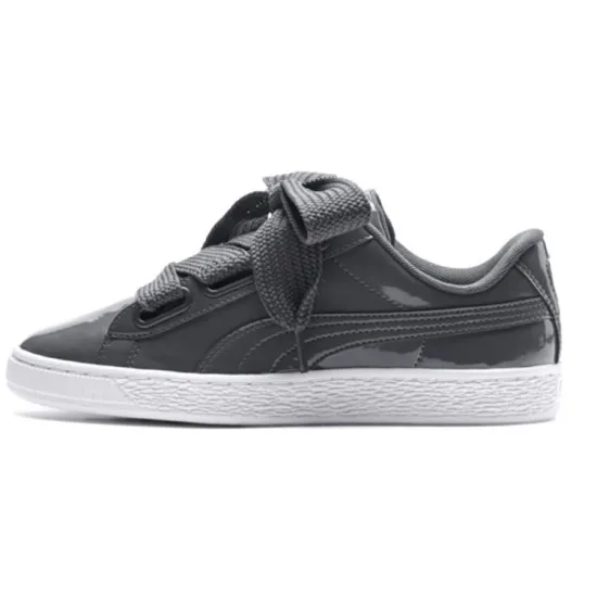 PUMA Basket Heart Patent 'Grey' Women's
