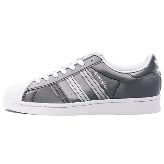 Adidas Originals Superstar Fashion Casual Skate Shoes Unisex Gray Silver