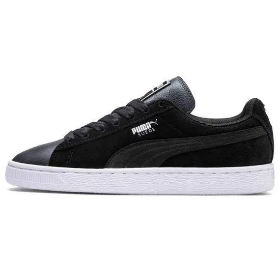PUMA Suede Skateboarding Shoes Women's Low-top Black/Gray