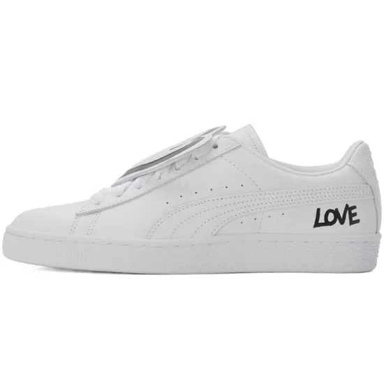 PUMA Basket Skateboarding Shoes Women's Low-top White