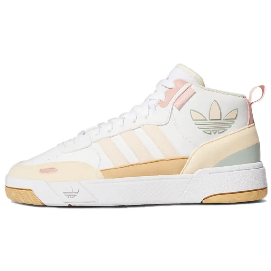 Adidas Originals Post Up Skateboard Shoes Women's Mid-top White/rice/powder