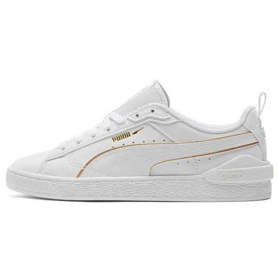 Puma Suede Bloc 'Liquid Metal - White Team Gold'