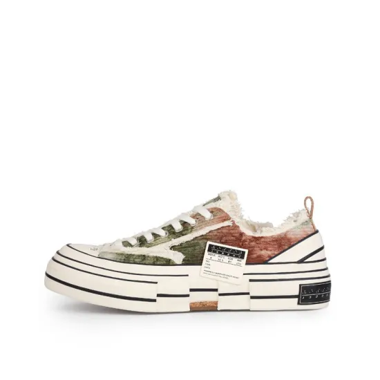 VESSEL G.O.P Lows Corduroy Brown Tie-dye Low-Top Skateboard Shoes Unisex Brown