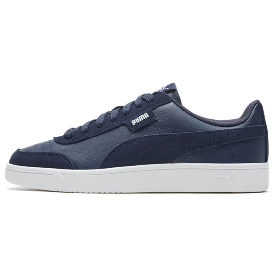 Puma Court Legend Skateboarding Shoes Unisex Low-top Tweed Blue
