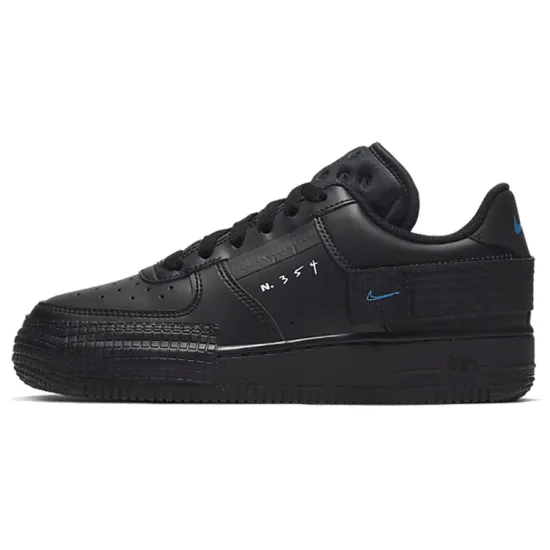 Nike Air Force 1 Low Type Black Photo Blue GS