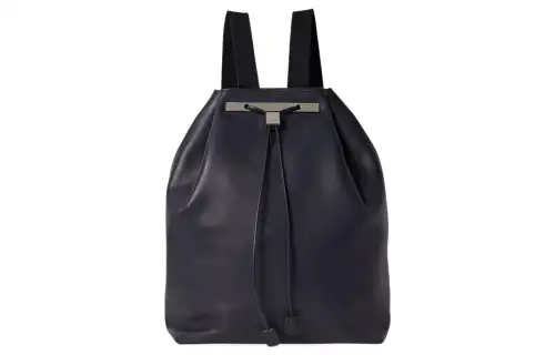 THE ROW Smooth Saddle Leather Backpack Regular Unisex Ocean