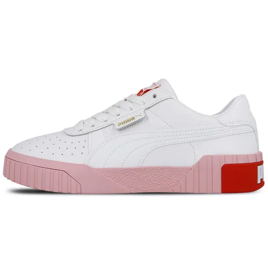 Puma Cali Series Skateboarding Shoes Women's Low-top Chalk White