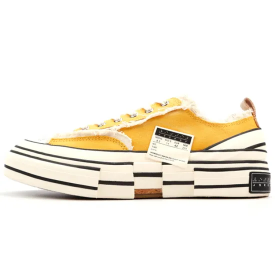 VESSEL Durable Breathable Low Top Skateboard Shoes Unisex Yellow