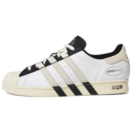 Adidas Originals Superstar Skateboard Shoes Unisex Low-top White/Gray